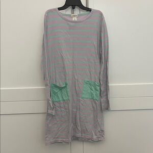 Crewcuts Lavender and Mint Striped Dress
